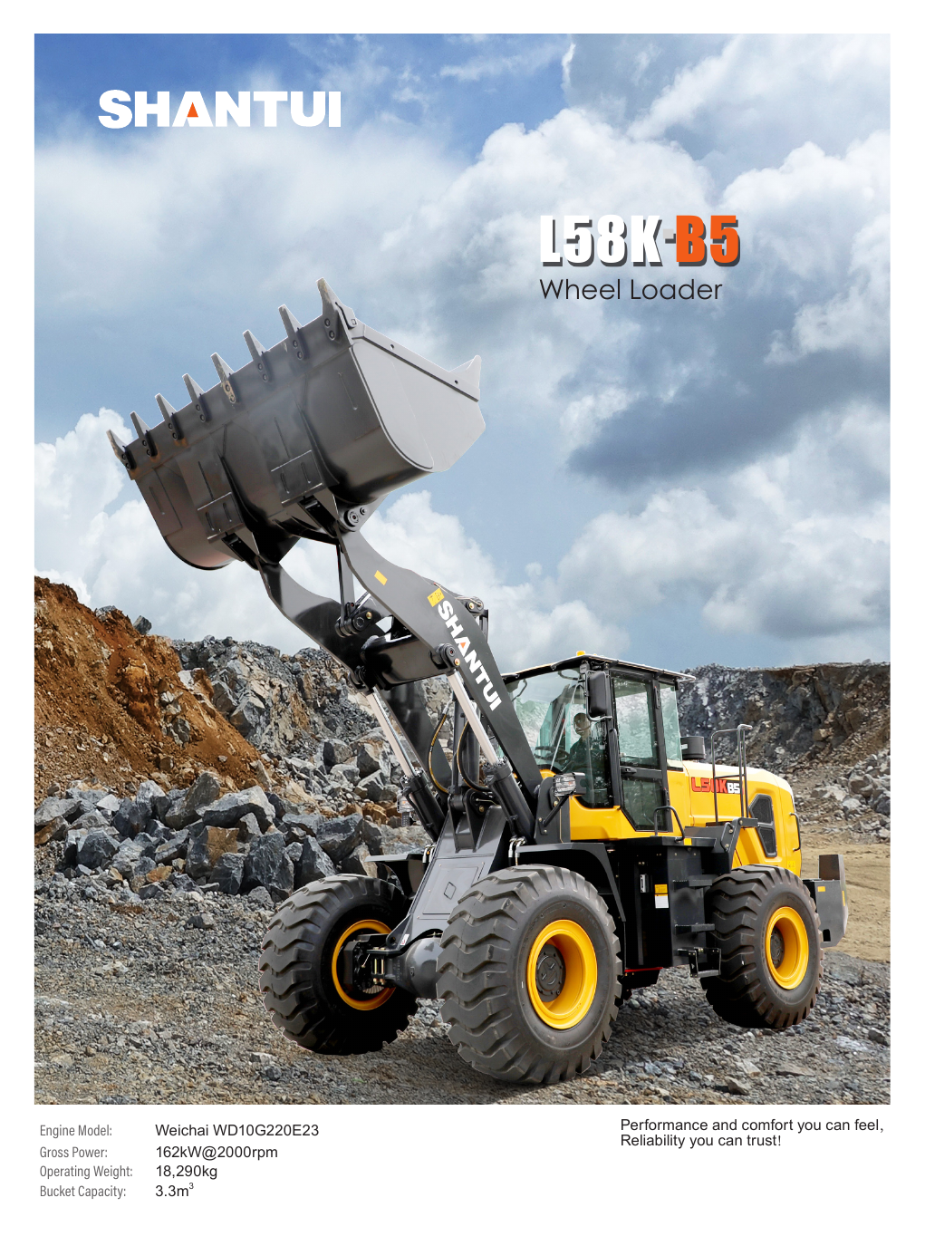 New Shantui L58K-B5 wheel loader